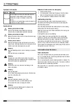 Предварительный просмотр 4 страницы Trotec TFC 1 E Operating Manual