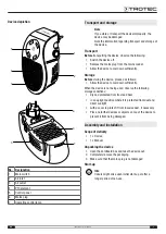 Предварительный просмотр 5 страницы Trotec TFC 1 E Operating Manual