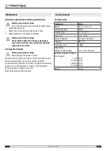 Предварительный просмотр 8 страницы Trotec TFC 1 E Operating Manual