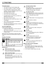 Предварительный просмотр 4 страницы Trotec TFC 25 E Operating Manual