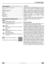 Preview for 3 page of Trotec TFV 900 Operating Manual