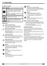 Preview for 4 page of Trotec TIH 350+ Operating Manual