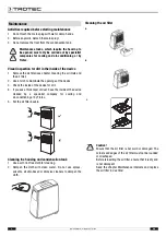 Предварительный просмотр 10 страницы Trotec TTK 128 E Operating Manual