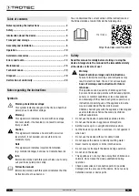 Preview for 2 page of Trotec TTK 171 ECO Original Instructions Manual