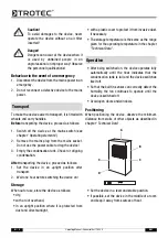 Preview for 18 page of Trotec TTK 50 E Operating Manual