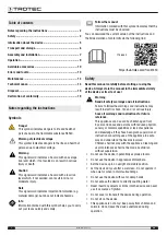 Preview for 2 page of Trotec TTK 655 S Original Instructions Manual