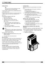 Предварительный просмотр 10 страницы Trotec TTK 70 HEPA Operating Manual