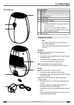 Предварительный просмотр 5 страницы Trotec TTP 1 E Operating Manual