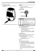 Предварительный просмотр 7 страницы Trotec TTP 1 E Operating Manual