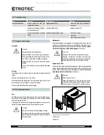 Предварительный просмотр 17 страницы Trotec TTR 200 Operating Manual