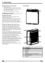 Preview for 4 page of Trotec TTR 56 E Operating Manual