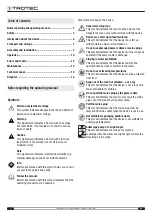 Preview for 2 page of Trotec TWP 11025 E Operating Manual