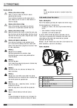 Preview for 4 page of Trotec UV TRACKMASTER WF Operating Manual