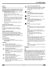 Preview for 3 page of Trotec VSC206 Manual