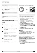 Preview for 2 page of Trotec VSC206 Operating Manual