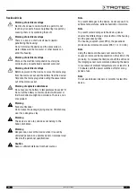 Preview for 3 page of Trotec VSC206 Operating Manual