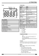 Preview for 5 page of Trotec Westinghouse WLE625 Series Operating Manual