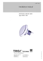 Предварительный просмотр 1 страницы Trox Technik ATVC-100 Installation Manual