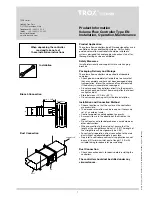 Trox Technik EN 320x160 Installation Operation & Maintenance предпросмотр