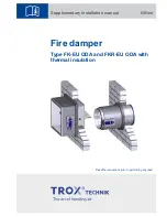 Preview for 1 page of Trox Technik FK-EU ODA Supplementary Installation Manual