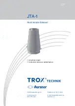 Trox Technik JTA-1 Manual preview