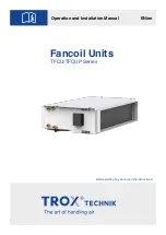 Trox Technik TFCU Series Operation And Installation Manual предпросмотр