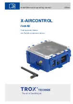 Trox Technik X-AIRCONTROL FAM-RD Installation And Operating Manual предпросмотр