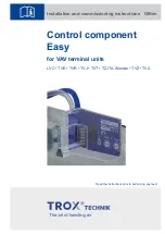 Предварительный просмотр 1 страницы Trox Control component Easy Installation And Commissioning Instructions