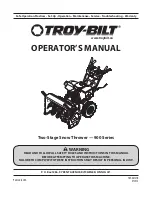 Предварительный просмотр 1 страницы Troy-Bild 900 Series Operator'S Manual