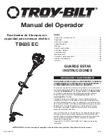 Предварительный просмотр 21 страницы Troy-Bild TB635 EC Operator'S Manual