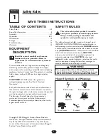 Preview for 2 page of Troy-Bilt 01919-1 Owner'S Manual