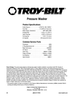 Предварительный просмотр 26 страницы Troy-Bilt 020337-2 Operator'S Manual