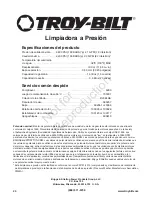 Preview for 48 page of Troy-Bilt 020676 Operator'S Manual