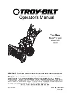 Preview for 1 page of Troy-Bilt 1030 Operator'S Manual