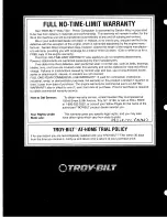 Preview for 36 page of Troy-Bilt 12060 Owner'S/Operator'S Manual