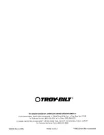 Предварительный просмотр 20 страницы Troy-Bilt 12077 Parts Catalog