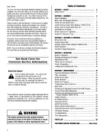 Preview for 2 page of Troy-Bilt 12208 Owner'S Manual