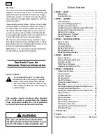 Preview for 2 page of Troy-Bilt 12209 Bronco Owner'S Manual