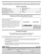 Preview for 2 page of Troy-Bilt 12AV556O71 Operator'S Manual