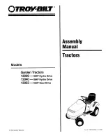 Preview for 1 page of Troy-Bilt 13039-16HP Assembly Manual