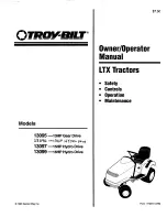 Предварительный просмотр 1 страницы Troy-Bilt 13095 Owner'S/Operator'S Manual