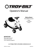 Предварительный просмотр 1 страницы Troy-Bilt 13A-344-563 Operator'S Manual