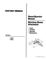 Preview for 1 page of Troy-Bilt 14049 Owner'S/Operator'S Manual