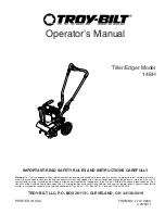 Предварительный просмотр 1 страницы Troy-Bilt 148H Operator'S Manual