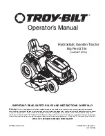 Preview for 1 page of Troy-Bilt 14AQ81TK766 Operator'S Manual