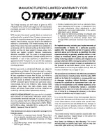 Предварительный просмотр 48 страницы Troy-Bilt 14BV809H063 Operator'S Manual