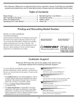 Preview for 2 page of Troy-Bilt 21" Rotary Mower Operator'S Manual