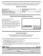 Preview for 2 page of Troy-Bilt 24A-424G766 Operator'S Manual