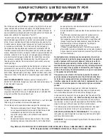 Предварительный просмотр 16 страницы Troy-Bilt 24A-424G766 Operator'S Manual