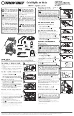 Preview for 2 page of Troy-Bilt 2600 PSI Quick Start Manual